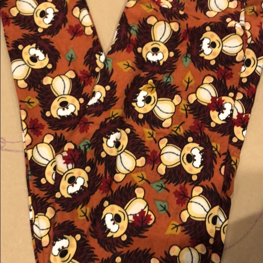 Lularoe Unicorn OS Leggings Hedgehog